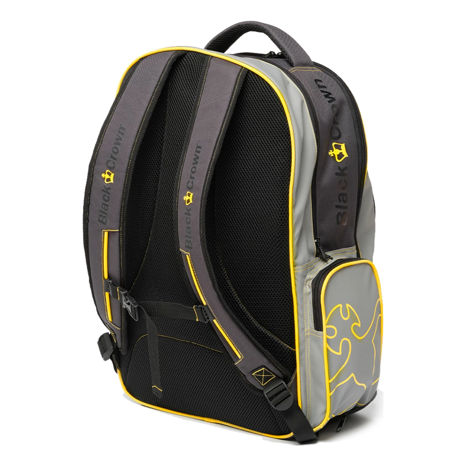 BLACK CROWN Petra Backpack - Grey, Yellow 4 BLACK CROWN Petra Backpack - Grey, Yellow - Image 2