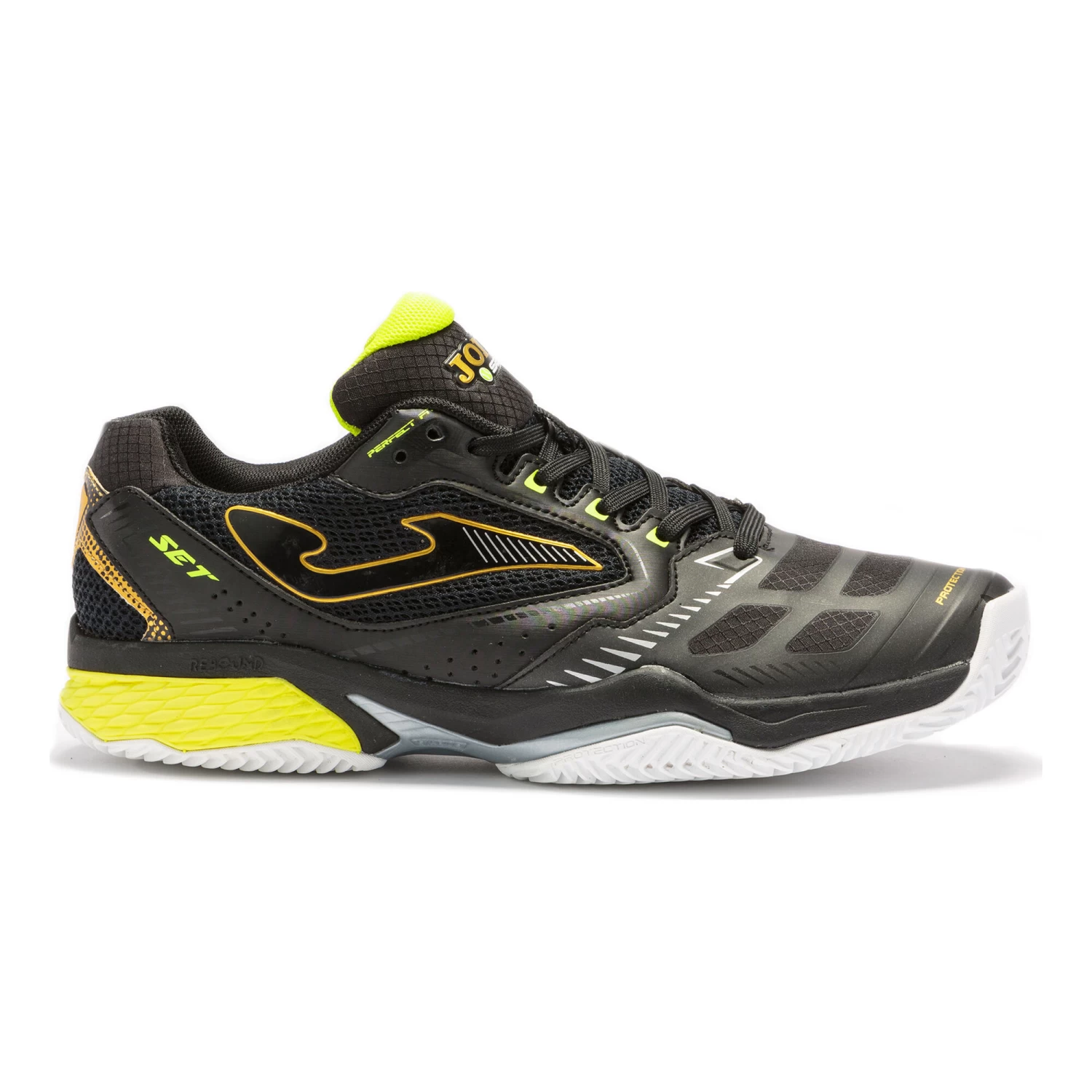 JOMA Set 2101 Clay Court Shoe Men - Black, Neon Yellow 3 JOMA Set 2101 Clay Court Shoe Men - Black, Neon Yellow