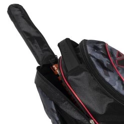 NOX Camu Backpack Padel Sports Bag - Black, Neon Red -Tennis Serie Store 0002300000 11