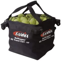 GAMMA EZ Travel Cart 150 Ball Cart With Wheels - Black -Tennis Serie Store 0003800000 0 2 1