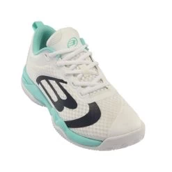 BULLPADEL Beker 22V Padel Shoe Women - White, Turquoise -Tennis Serie Store 00040000 000