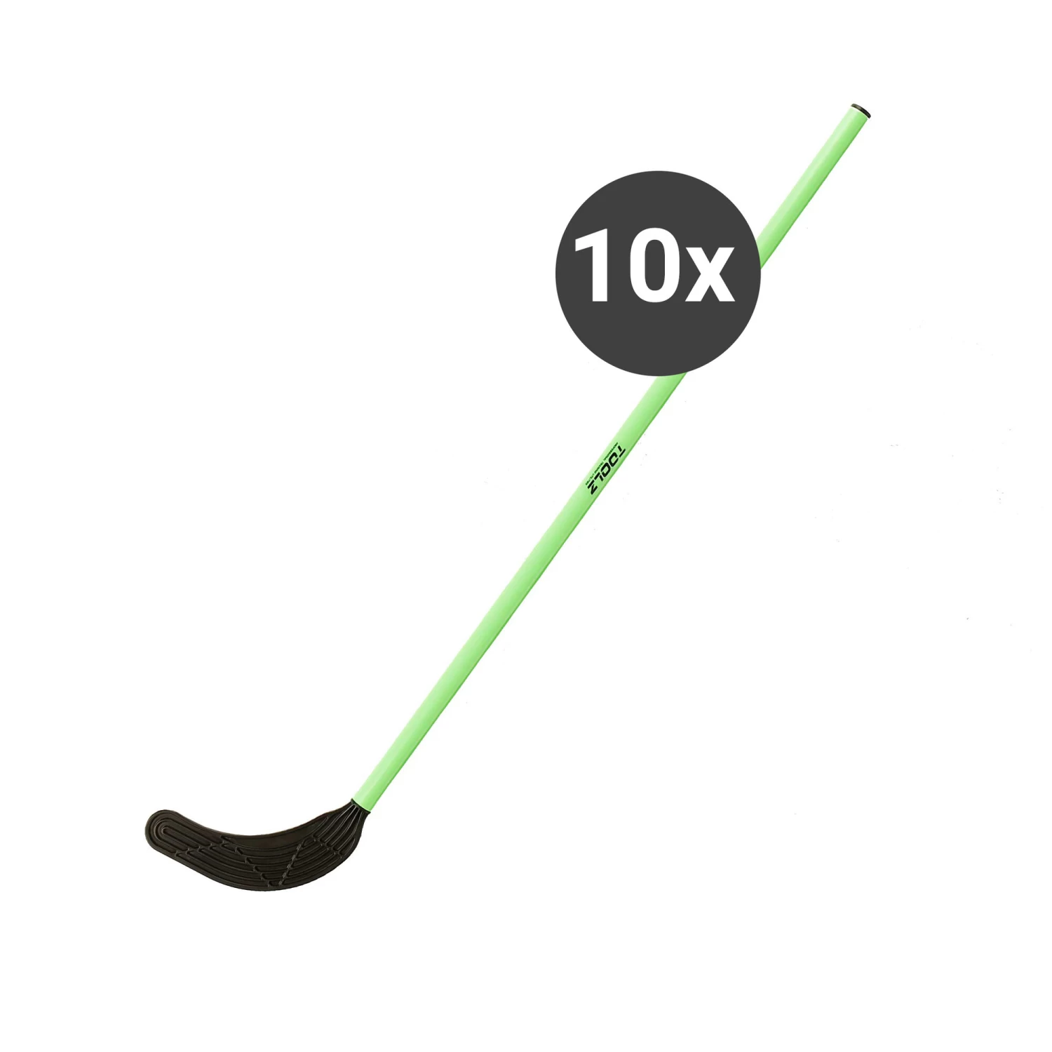 Hockey Stick 10 Pack - Neon Green, Black 3 Hockey Stick 10 Pack - Neon Green, Black