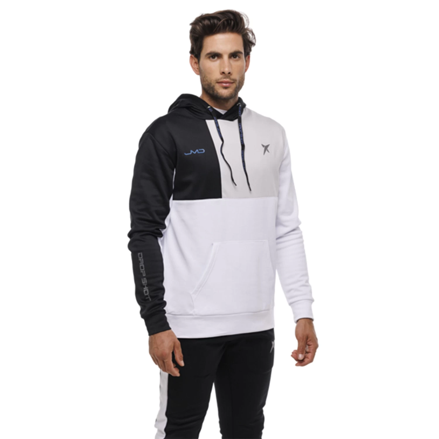 DROP SHOT Anacor JMD Hoody Men - White, Black 11 DROP SHOT Anacor JMD Hoody Men - White, Black - Image 9