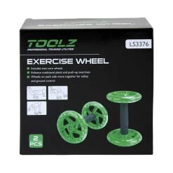 Exercise Wheel - Dual Training Device - Green, Black -Tennis Serie Store 0007100000 10 1