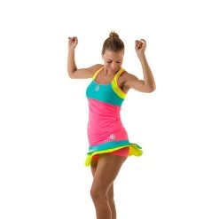 Valeria Skirt Women - Neon Pink, Multicoloured 8 Valeria Skirt Women - Neon Pink, Multicoloured -Tennis Serie Store 00072000 11