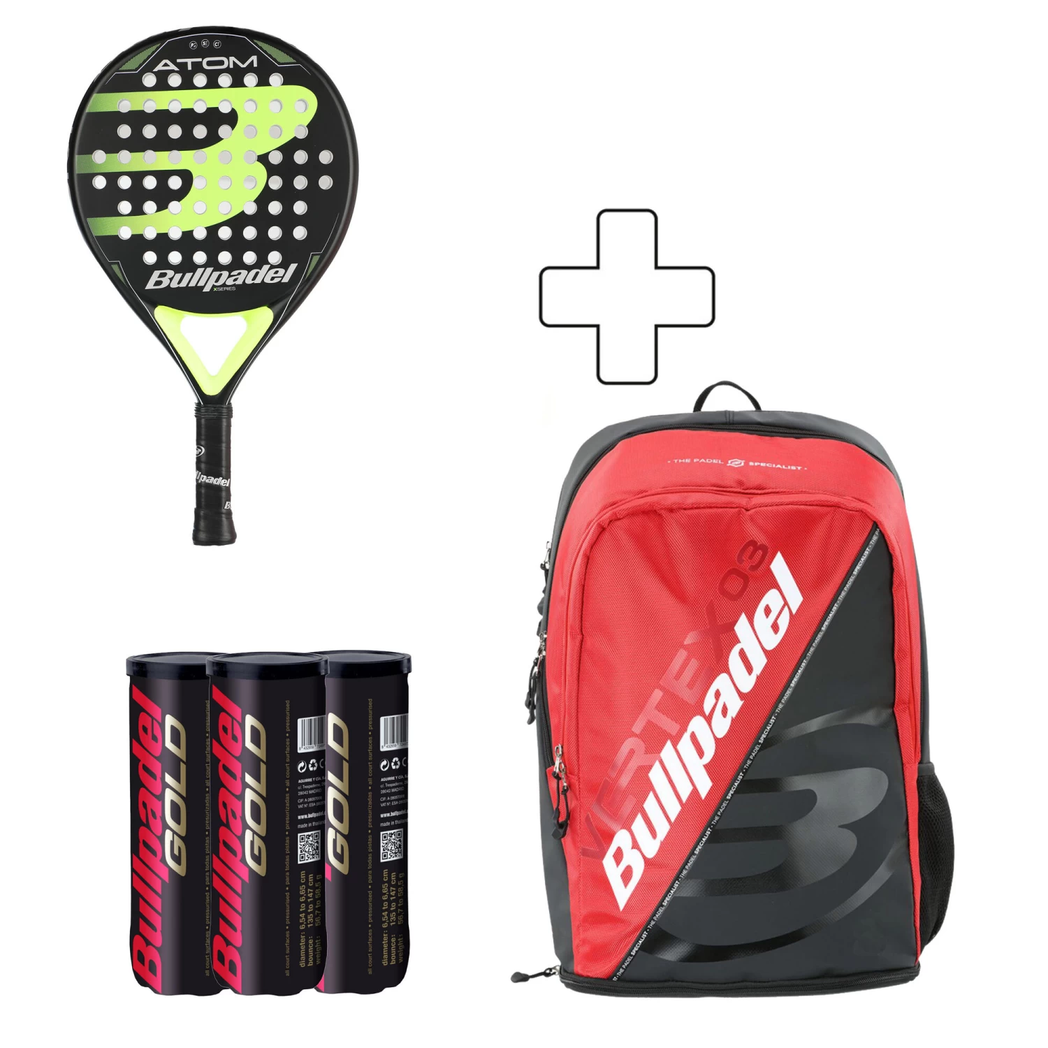 BULLPADEL Atom (Special Edition) (plus Tennis Bag, Plus 3x Ball Can) 3 BULLPADEL Atom (Special Edition) (plus Tennis Bag, Plus 3x Ball Can)