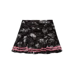 Amour Ruche Skirt Women - Black, Coral -Tennis Serie Store 00103000 000
