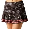 Amour Ruche Skirt Women - Black, Coral