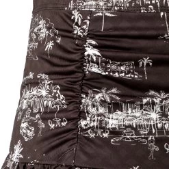 Amour Ruche Skirt Women - Black, Coral -Tennis Serie Store 00103000 31