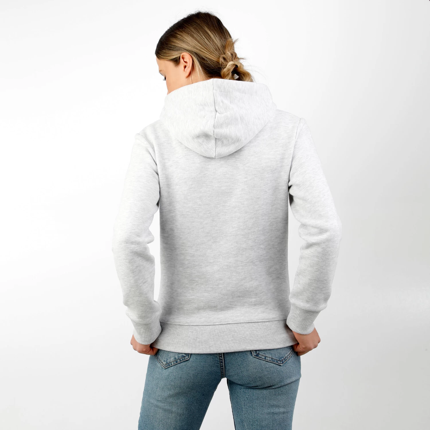 Rainbow Stripe Hoody Women - Grey, Multicoloured 6 Rainbow Stripe Hoody Women - Grey, Multicoloured - Image 4