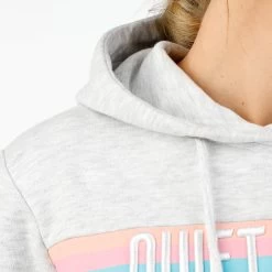 Rainbow Stripe Hoody Women - Grey, Multicoloured 15 Rainbow Stripe Hoody Women - Grey, Multicoloured -Tennis Serie Store 00134000 14