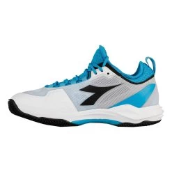 Diadora Speed Blushield Fly 3+ Clay Court Shoe Men - White, Turquoise -Tennis Serie Store 00265000 0 3