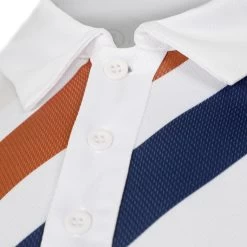 Retro Stripe Tournament Polo Men - White -Tennis Serie Store 00265000 11