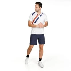 Retro Stripe Tournament Polo Men - White -Tennis Serie Store 00265000 13
