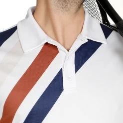 Retro Stripe Tournament Polo Men - White -Tennis Serie Store 00265000 15