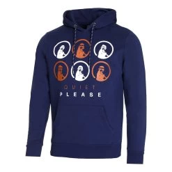 Retro Monkey Hoody Men - Dark Blue, Multicoloured