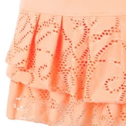 Lace Pleat Tier Skirt Women - Apricot, Orange -Tennis Serie Store 00345000 10