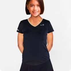 Endless Glory T-Shirt Girls - Black, Gold -Tennis Serie Store 00472000 13