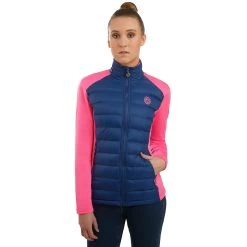 BIDI BADU Lee Tech Down Training Jacket Women - Dark Blue, Pink -Tennis Serie Store 00521000 24