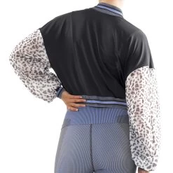 Prowl Cropped Bomber Training Jacket Women - Black, Multicoloured -Tennis Serie Store 00570000 12