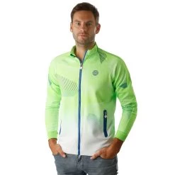 BIDI BADU Aton Tech Training Jacket Men - Neon Green, White -Tennis Serie Store 00677000 24
