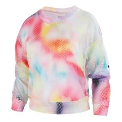 Techno Ombre Net Sweatshirt Women - Pink, Multicoloured