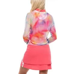 Techno Ombre Net Sweatshirt Women - Pink, Multicoloured -Tennis Serie Store 00735000 12