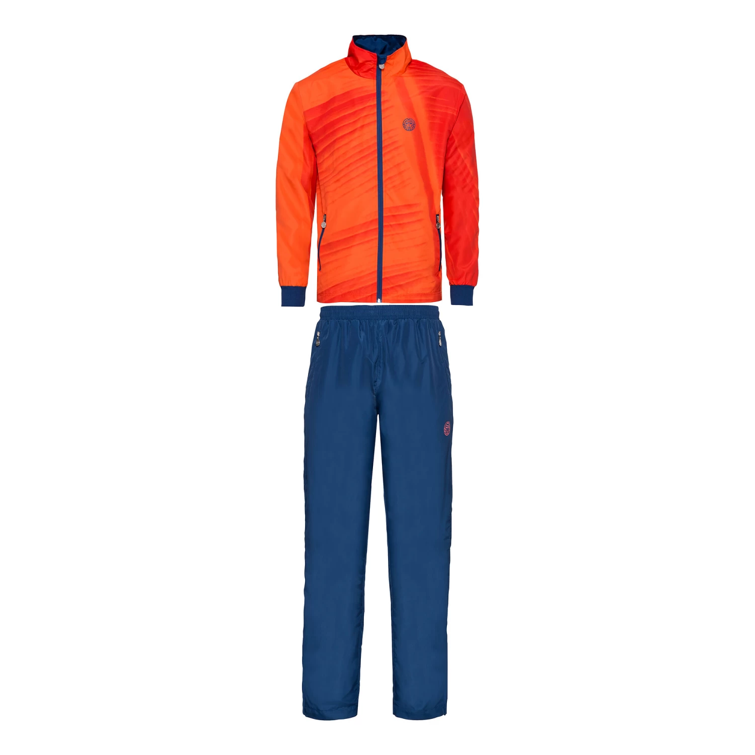 BIDI BADU Billal Tech Tracksuit Men - Orange, Dark Blue 3 BIDI BADU Billal Tech Tracksuit Men - Orange, Dark Blue