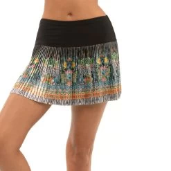 Long Wild Card Pleated Skirt Women - Black, Multicoloured 8 Long Wild Card Pleated Skirt Women - Black, Multicoloured -Tennis Serie Store 00937000 10