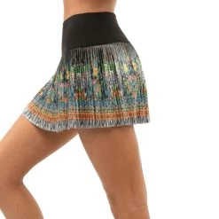 Long Wild Card Pleated Skirt Women - Black, Multicoloured 9 Long Wild Card Pleated Skirt Women - Black, Multicoloured -Tennis Serie Store 00937000 11