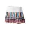 Borderline Pleated Skirt Girls - White, Multicoloured
