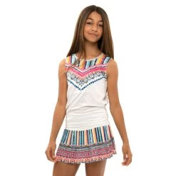 Tank Top Girls - White, Multicoloured -Tennis Serie Store 01072000 10