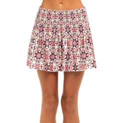 Long Radiance Smocked Skirt Women - Multicoloured -Tennis Serie Store 01231000 11