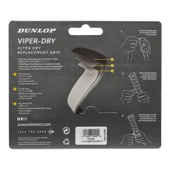 Dunlop Viperdry Replacement Grip 1 Pack - White -Tennis Serie Store 0129100000 0 2 1