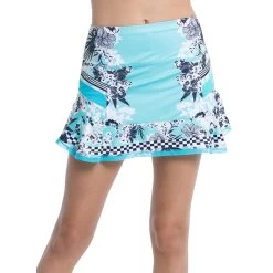 Long Garden Party Skirt Women - Light Blue, Multicoloured -Tennis Serie Store 01360000 13