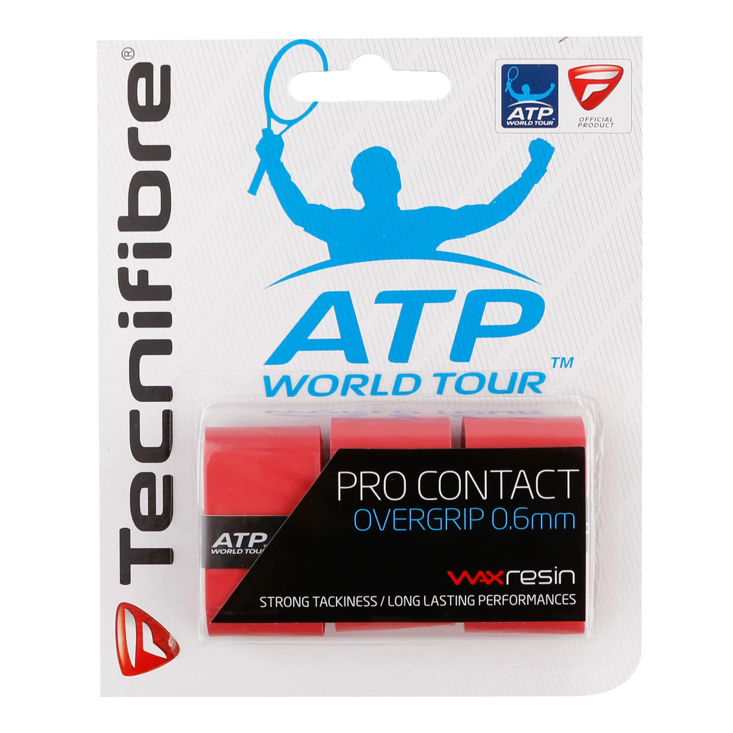 TECNIFIBRE Contact Pro 3er 3 Pack - Red 3 TECNIFIBRE Contact Pro 3er 3 Pack - Red