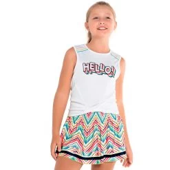 Rerto Smocke Skirt Girls - Multicoloured -Tennis Serie Store 01414000 15