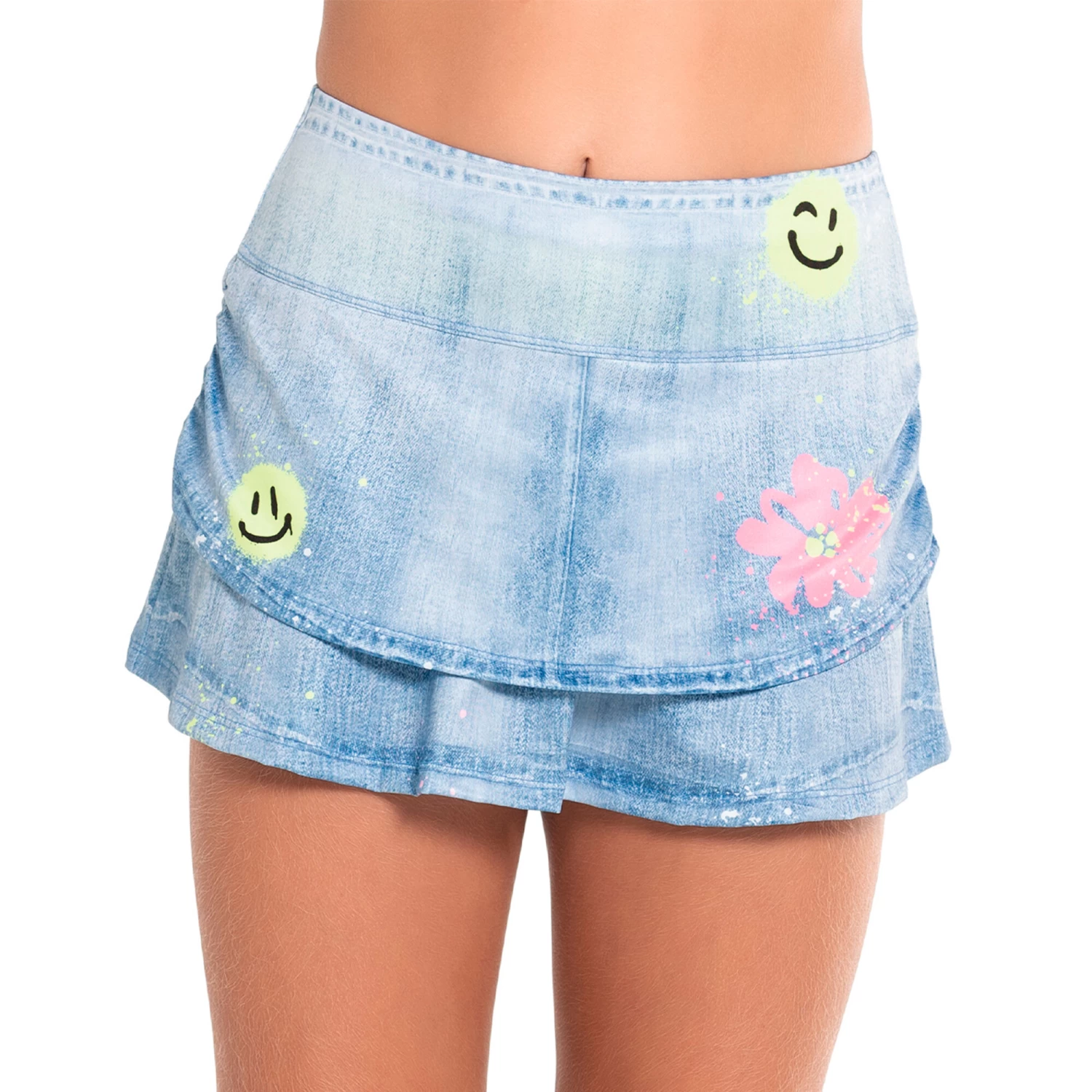 Smiles For Miles Skirt Girls - Light Blue, Multicoloured 7 Smiles For Miles Skirt Girls - Light Blue, Multicoloured - Image 5
