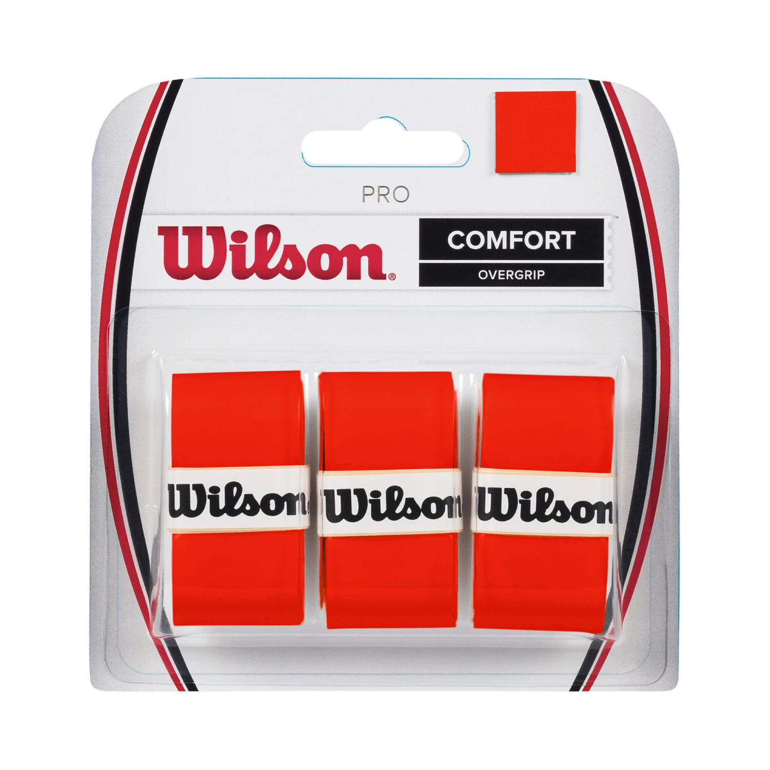 Wilson Burn Pro Overgrip 3 Pack - Orange 3 Wilson Burn Pro Overgrip 3 Pack - Orange