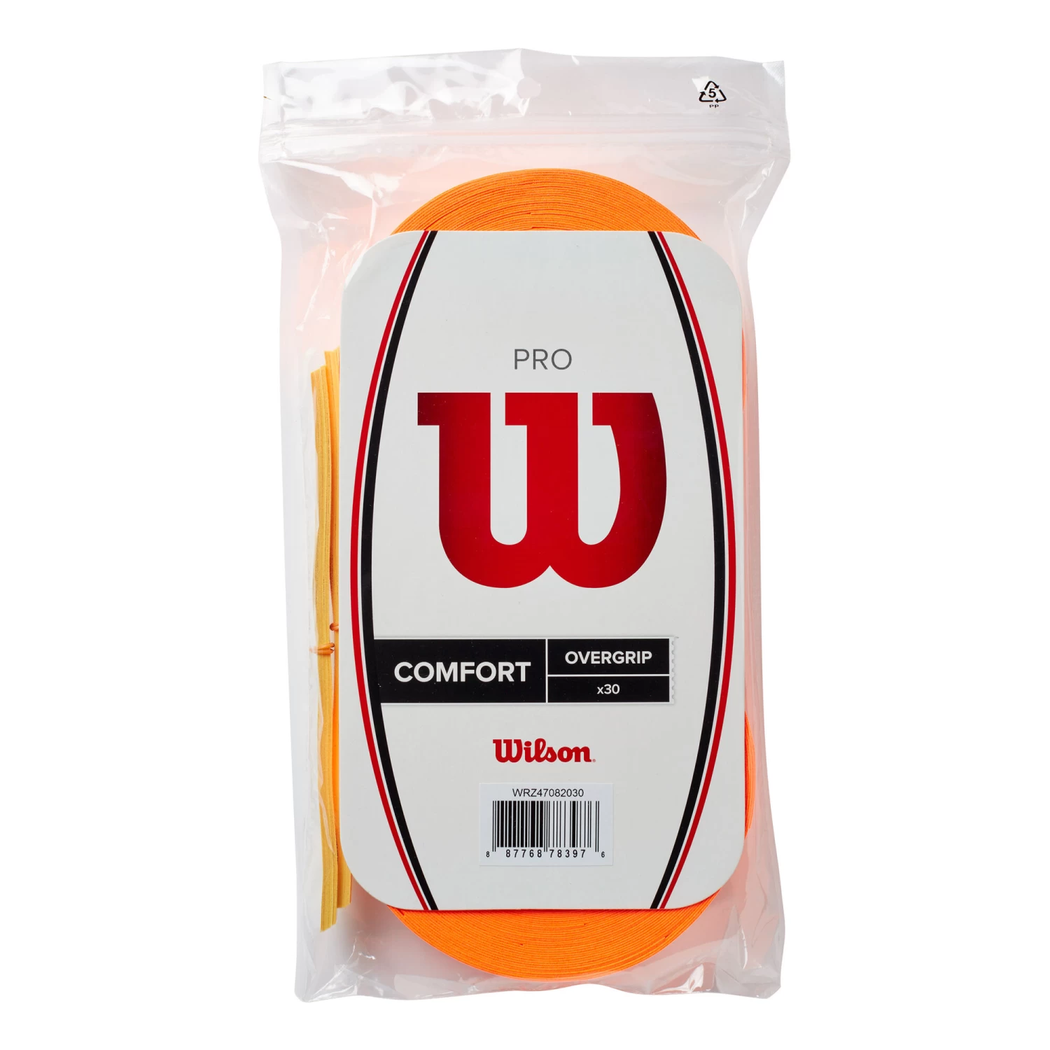 Wilson Burn Pro Overgrip 30 Pack - Orange 3 Wilson Burn Pro Overgrip 30 Pack - Orange