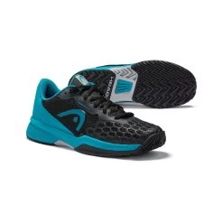 Head Revolt Pro 3.5 All Court Shoe Kids - Black, Turquoise -Tennis Serie Store 01800000 0 7