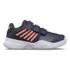 K-Swiss Court Express Strap OMNI All Court Shoe Girls - Dark Blue, Apricot -Tennis Serie Store 02043000 0 1
