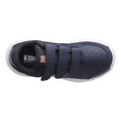 K-Swiss Court Express Strap OMNI All Court Shoe Girls - Dark Blue, Apricot -Tennis Serie Store 02043000 0 4