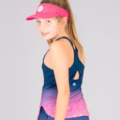 BIDI BADU Colortwist Tank Top Girls - Pink, Dark Blue -Tennis Serie Store 02158000 14