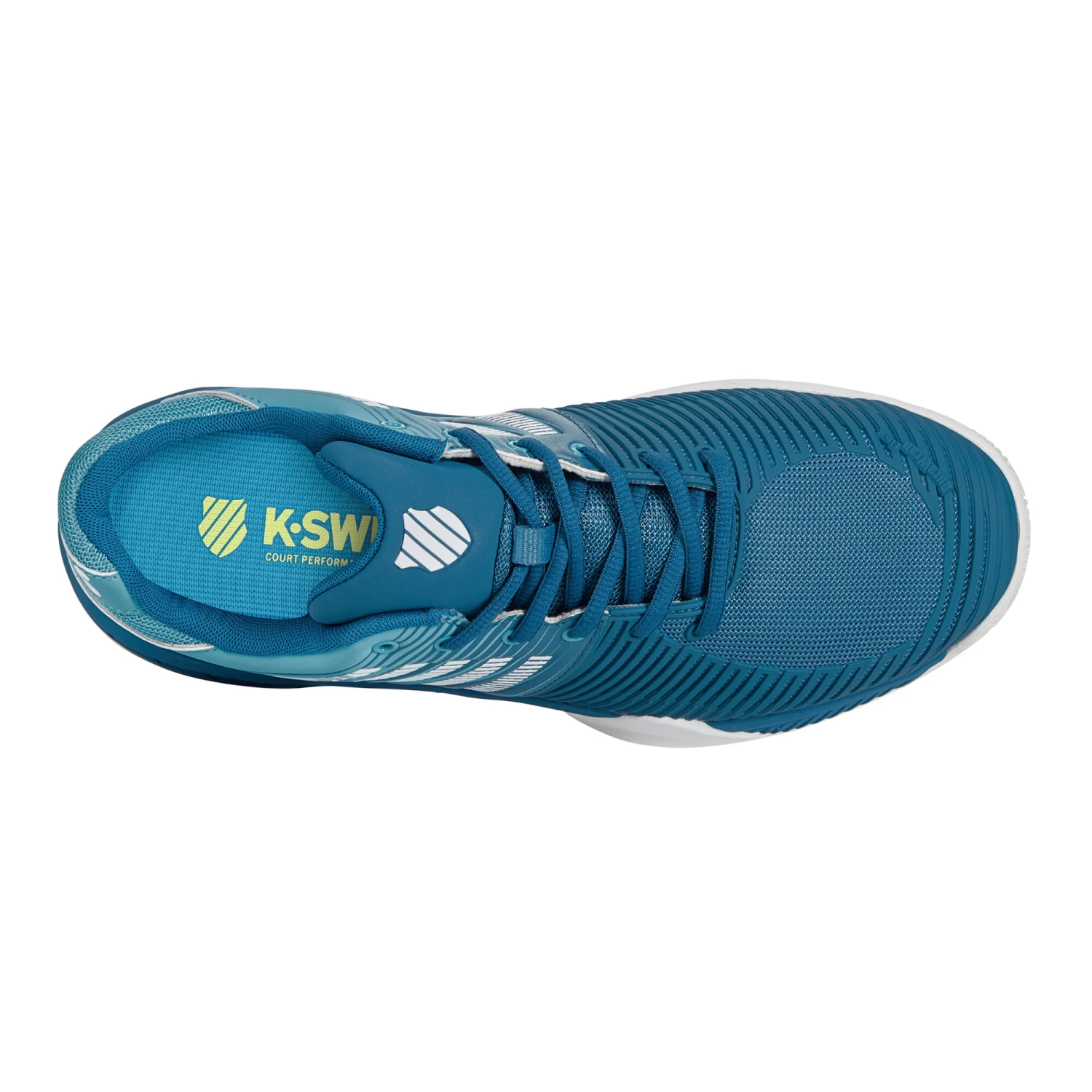 K-Swiss Express Light 2 All Court Shoe Men - Turquoise, White 5 K-Swiss Express Light 2 All Court Shoe Men - Turquoise, White - Image 3