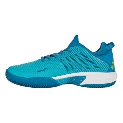 K-Swiss Hypercourt Supreme Clay Court Shoe Men - Turquoise, White -Tennis Serie Store 02185000 0 3