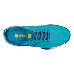 K-Swiss Hypercourt Supreme Clay Court Shoe Men - Turquoise, White -Tennis Serie Store 02185000 0 4