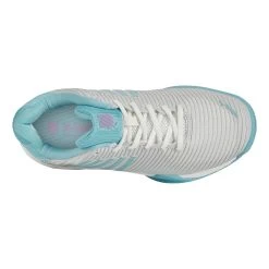 K-Swiss Hypercourt Express 2 All Court Shoe Women - White, Light Blue -Tennis Serie Store 02197000 0 4