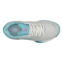 K-Swiss Hypercourt Express 2 Clay Court Shoe Women - White, Light Blue -Tennis Serie Store 02198000 0 4