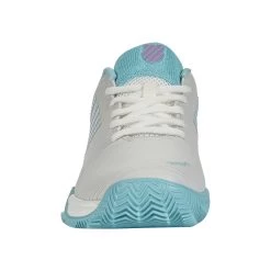 K-Swiss Hypercourt Express 2 Clay Court Shoe Women - White, Light Blue -Tennis Serie Store 02198000 0 7